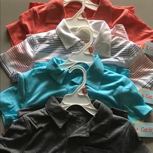 NEW! 4-Pack Cat & Jack Polos XS(4/5) - $48 Value!